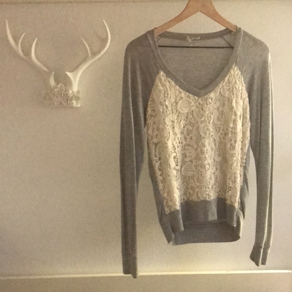 Ella moss V neck modal sweatshirt